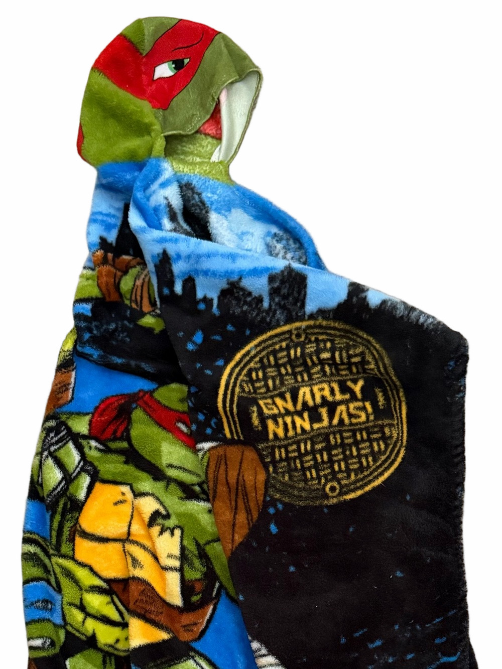 Teenage Mutant Ninja Turtles TMNT Hooded Snuggly Soft Kid Couch Bed Blanket